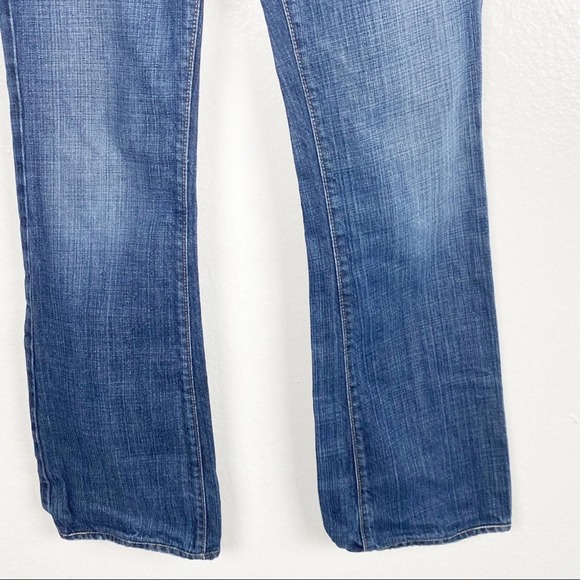 PAIGE Hollywood Hills Distressed Mid Rise Jeans, Size 25 - Picture 12 of 16